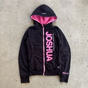 Perets JOSHUA Pink Zip-Up Hoodie